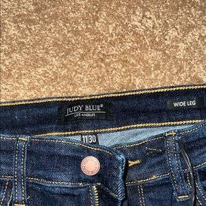 Judy Blue Flare Wide Leg Blue Jeans